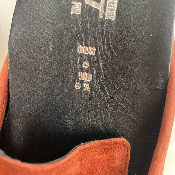 NWOT Mephisto Women's Salka Loafer Suede Rust Supportive Comfort Oxfords - Picture 12 of 14
